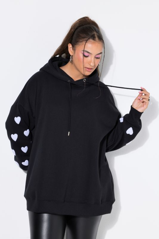 Hoodie, extra oversized, sweat, hood, hearts