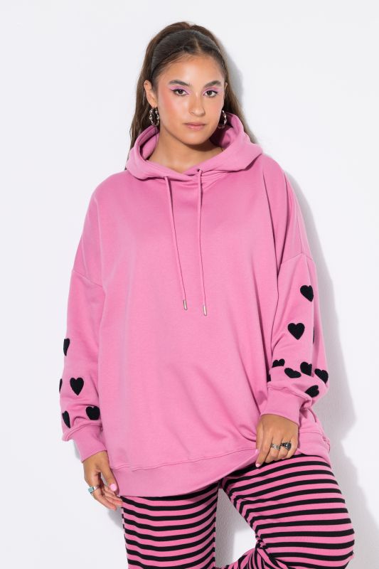 Hoodie, extra oversized, sweat, hood, hearts