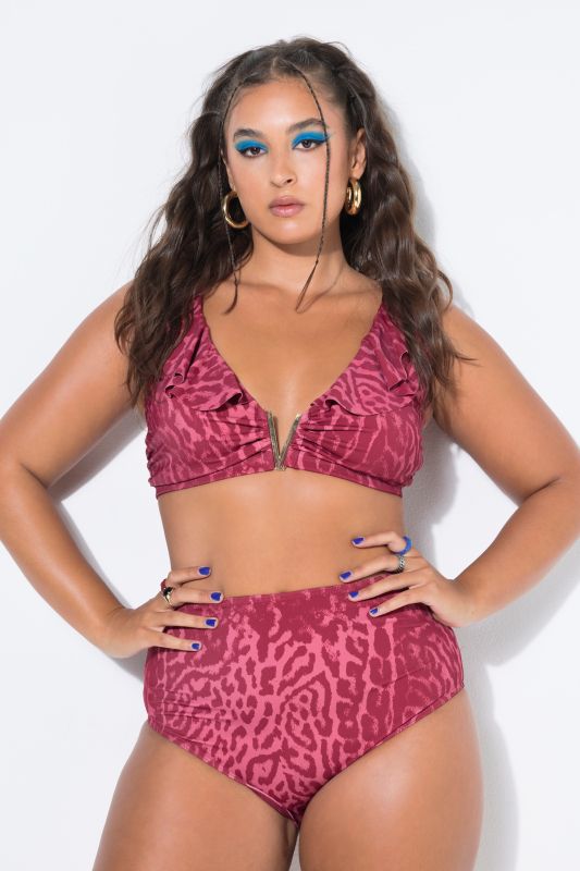 Leopard Print High-Waisted Bikini Briefs