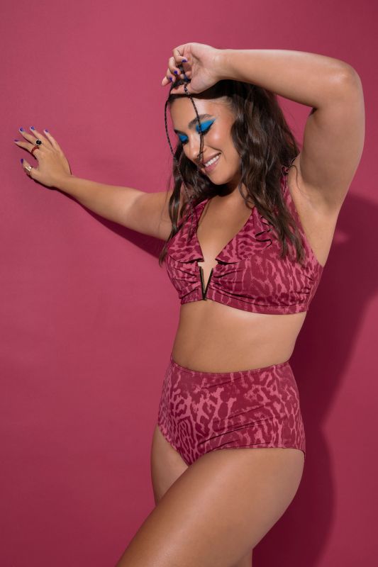 Leopard Print High-Waisted Bikini Briefs