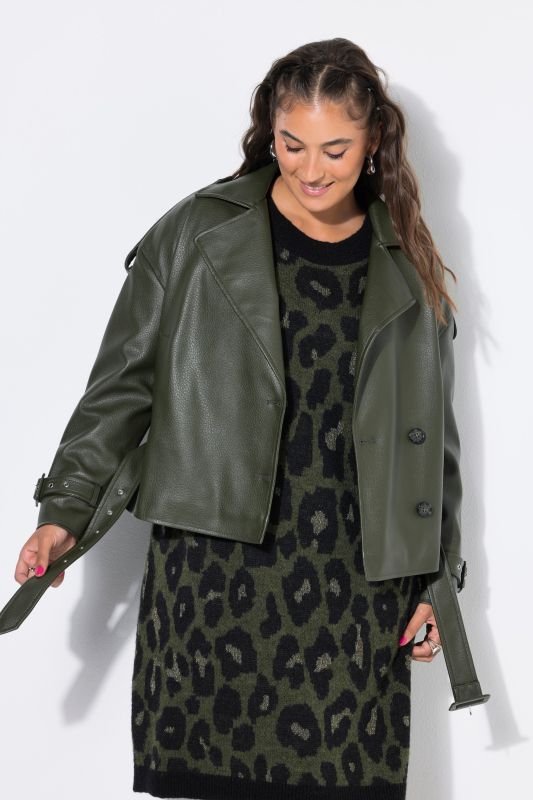Faux Leather Biker Jacket