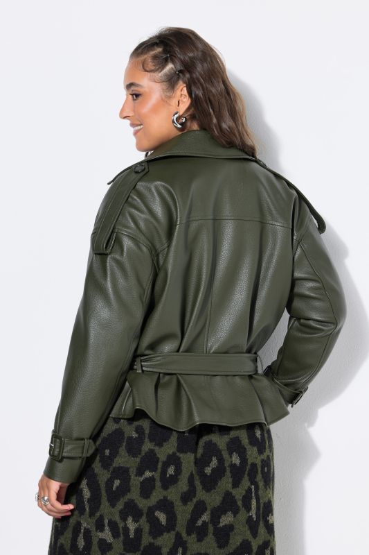 Faux Leather Biker Jacket