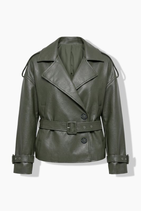 Faux Leather Biker Jacket