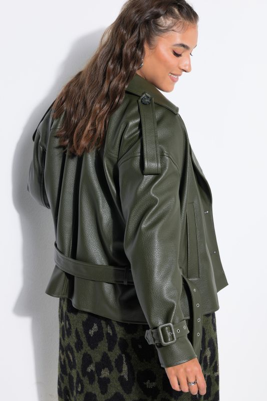 Faux Leather Biker Jacket