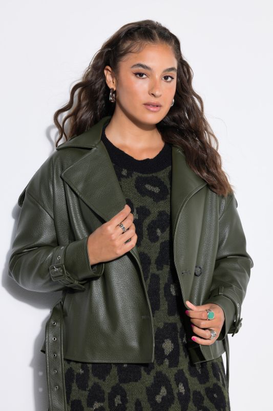 Faux Leather Biker Jacket