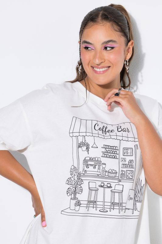 Coffee Bar Oversized Graphic Tee