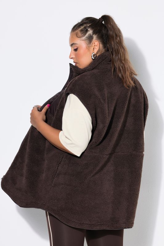 Oversized Teddy Zip Vest