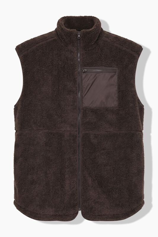 Oversized Teddy Zip Vest