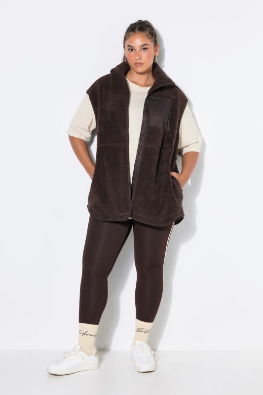 Oversized Teddy Zip Vest