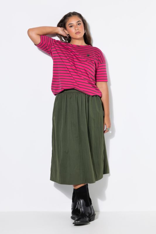Striped Heart Logo Short Sleeve Tee