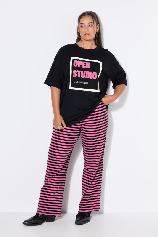 OPEN STUDIO Textured Short Sleeve Graphic Tee