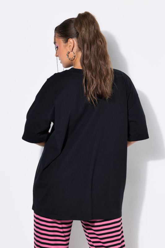 OPEN STUDIO Textured Short Sleeve Graphic Tee