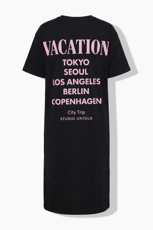 Vacation Back Graphic T-Shirt Dress