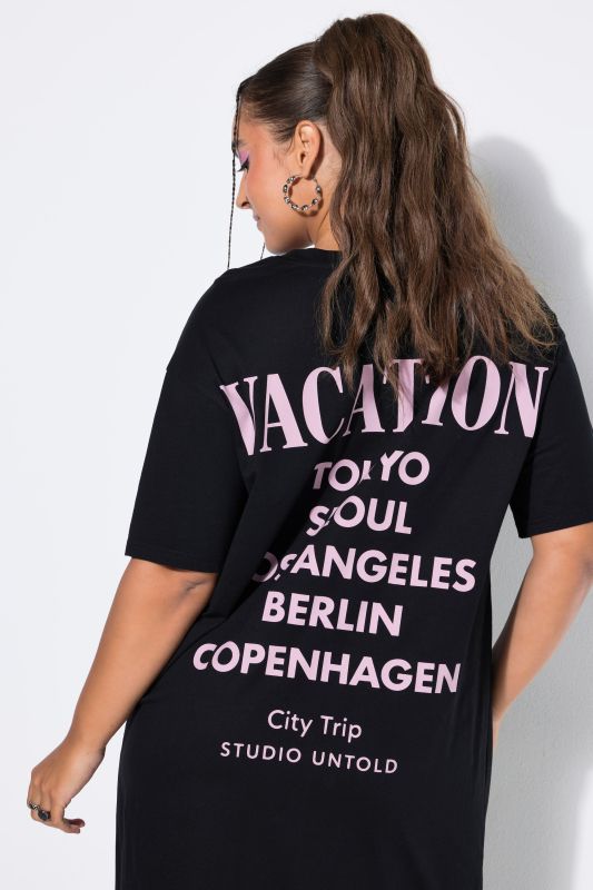 Vacation Back Graphic T-Shirt Dress