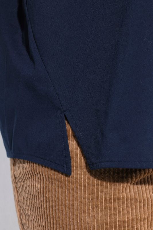 Eco Cotton Decorative Seam 3/4 Sleeve Blouse