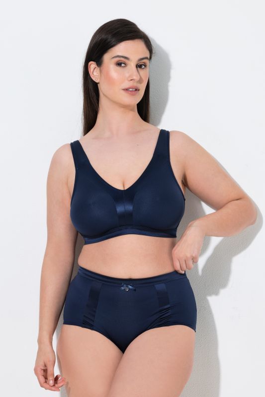 Mixed Texture Underwire-Free Bra