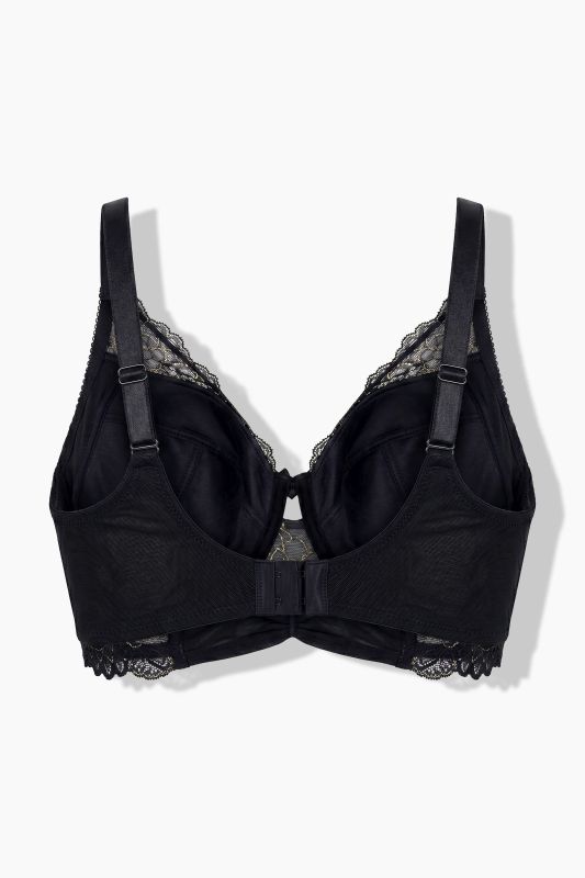 TruYou Shimmering Mesh Underwire Longline Bra