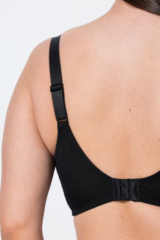 TruYou Shimmering Mesh Underwire Longline Bra