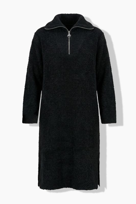 Collared Long Sleeve Sweater Dress