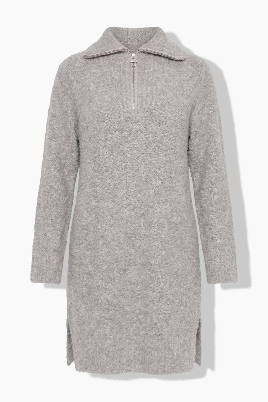 Collared Long Sleeve Sweater Dress