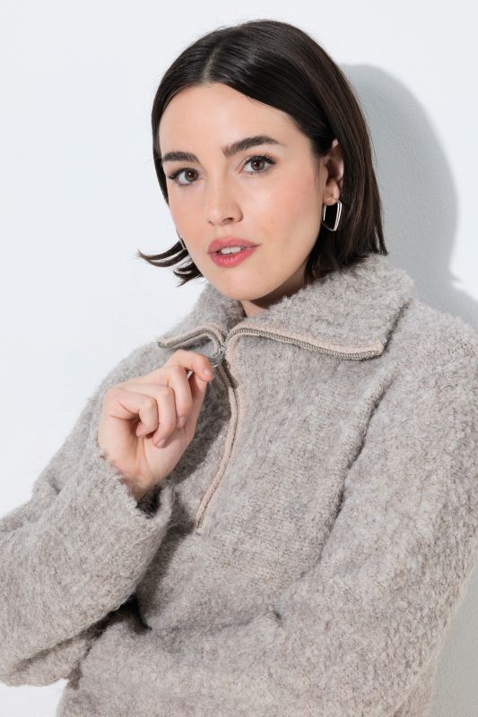 Collared Long Sleeve Sweater Dress