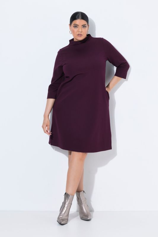 Punto di Roma 3/4 Sleeve Turtleneck Dress