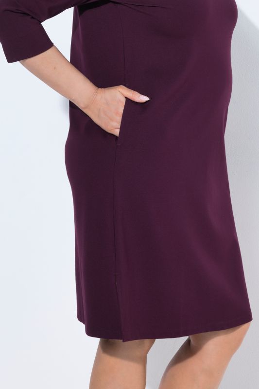 Punto di Roma 3/4 Sleeve Turtleneck Dress