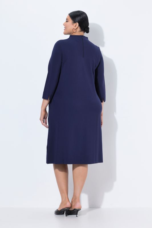 Punto di Roma 3/4 Sleeve Turtleneck Dress