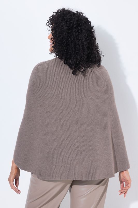 Cape Sleeve Turtleneck Sweater
