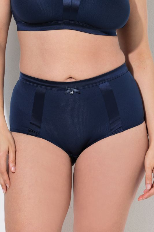 Satin Striped Microfiber Hipster Panty