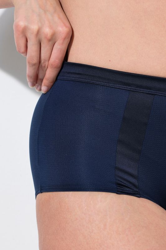 Satin Striped Microfiber Hipster Panty