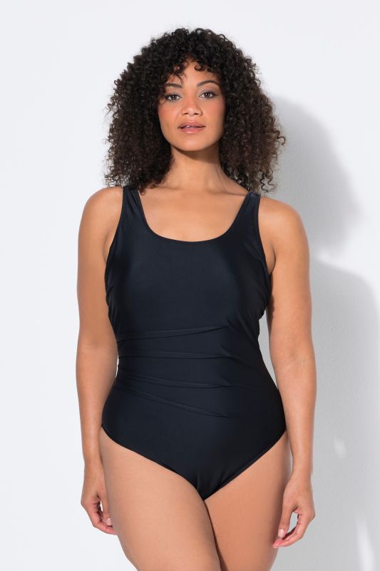 Decorative Pleated One Piece Swimsuit