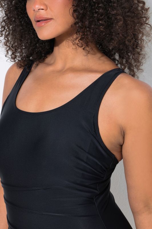 Decorative Pleated One Piece Swimsuit