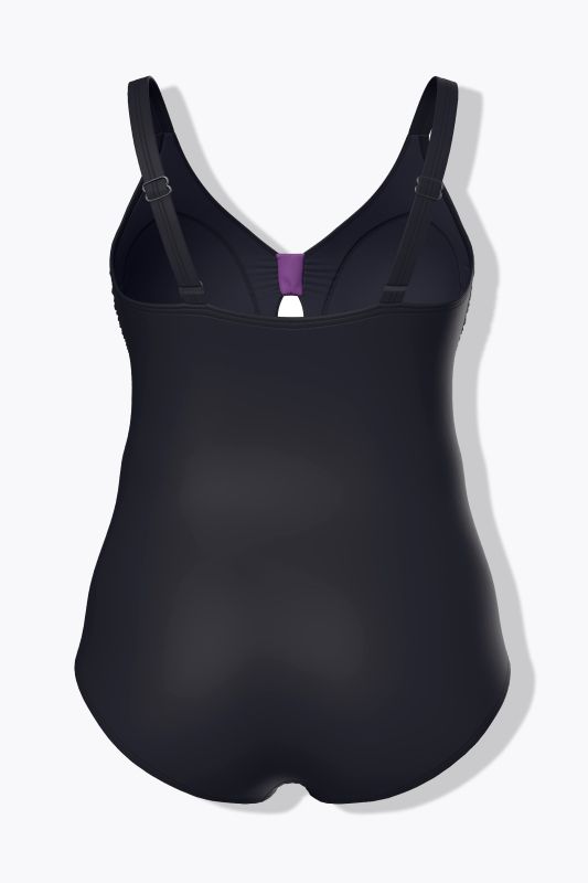 Moonlit Foliage Keyhole Neckline Swimsuit