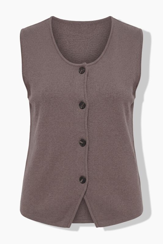 Decorative Button Sweater Vest