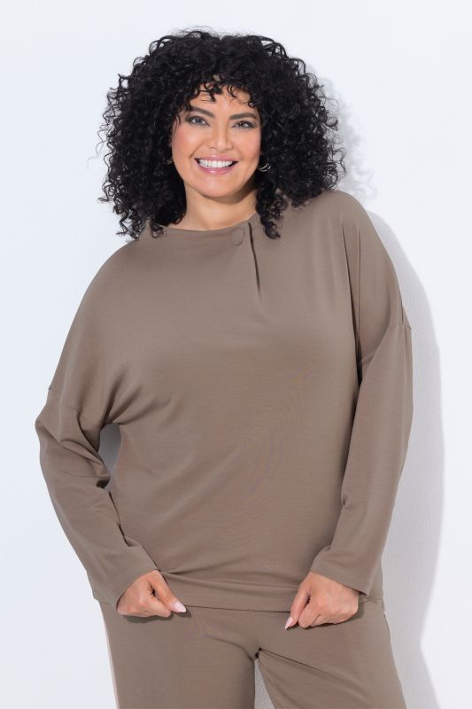 Oversized Modal Blend Turtleneck Sweater