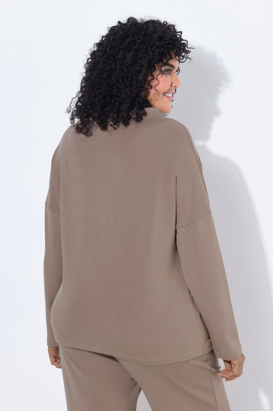 Oversized Modal Blend Turtleneck Sweater