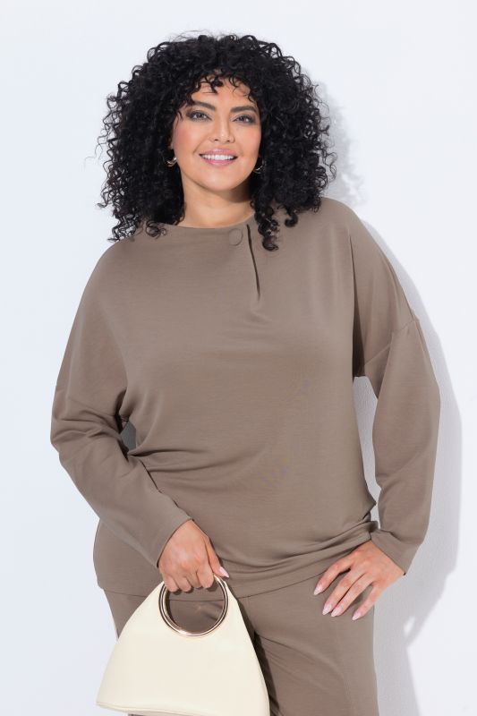 Oversized Modal Blend Turtleneck Sweater