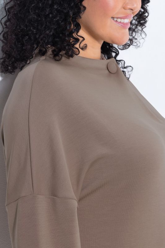 Oversized Modal Blend Turtleneck Sweater