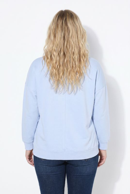 Vertical Seam Long Sleeve Sweatshirt