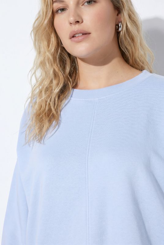 Vertical Seam Long Sleeve Sweatshirt