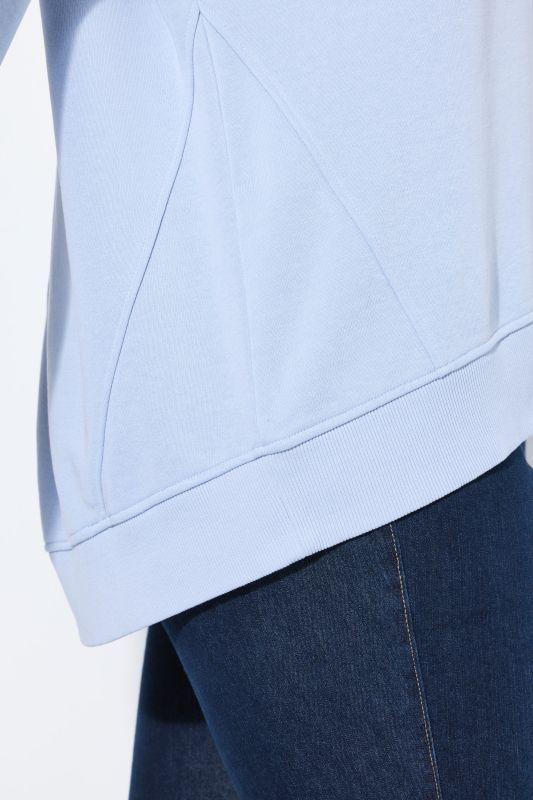 Vertical Seam Long Sleeve Sweatshirt