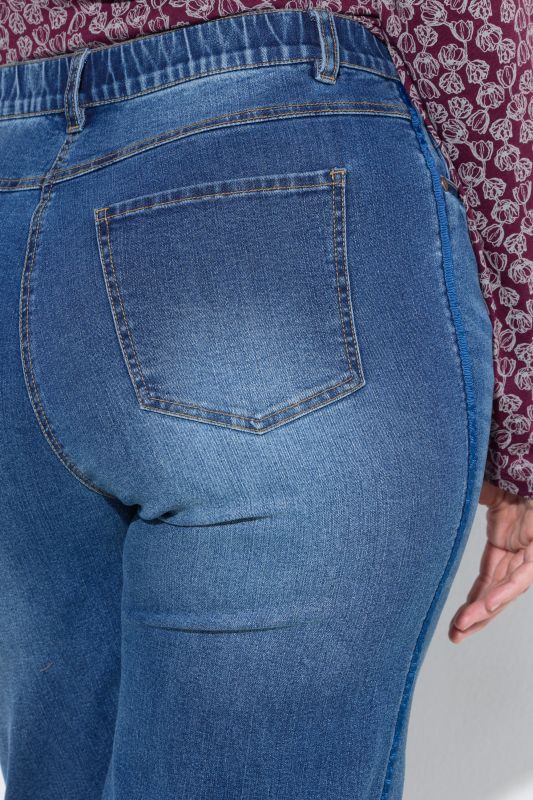 Grosgrain Ribbon Detail Stretch Fit Jeans