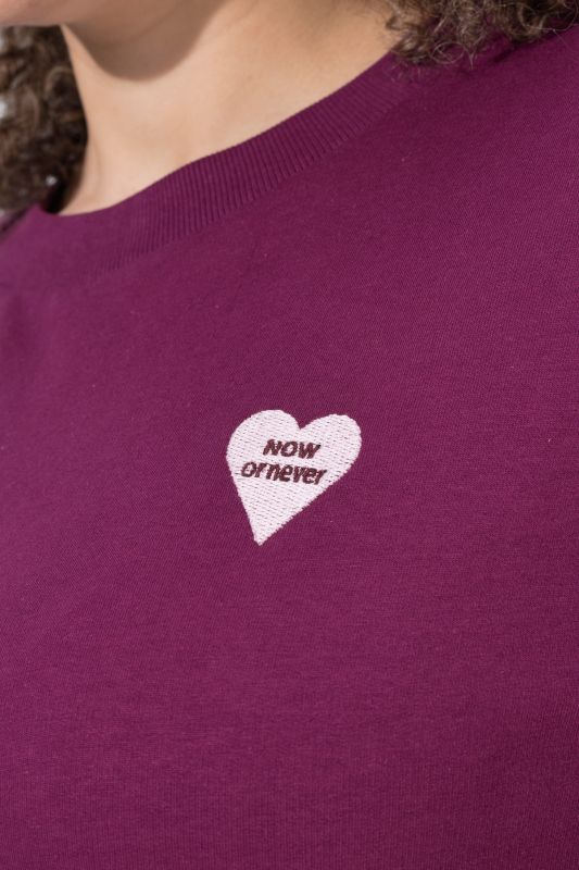 Now Or Never Embroidered Sweatshirt