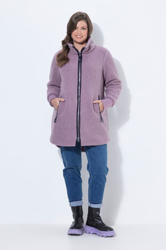 Collared Teddy Fleece Fully Lined Jacket