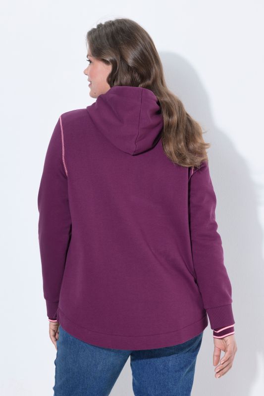 Contrast Color Long Sleeve Hoodie