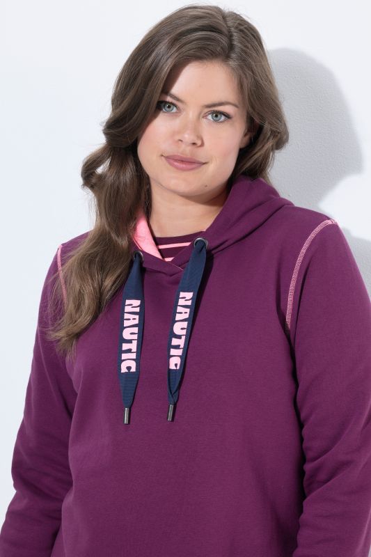 Contrast Color Long Sleeve Hoodie