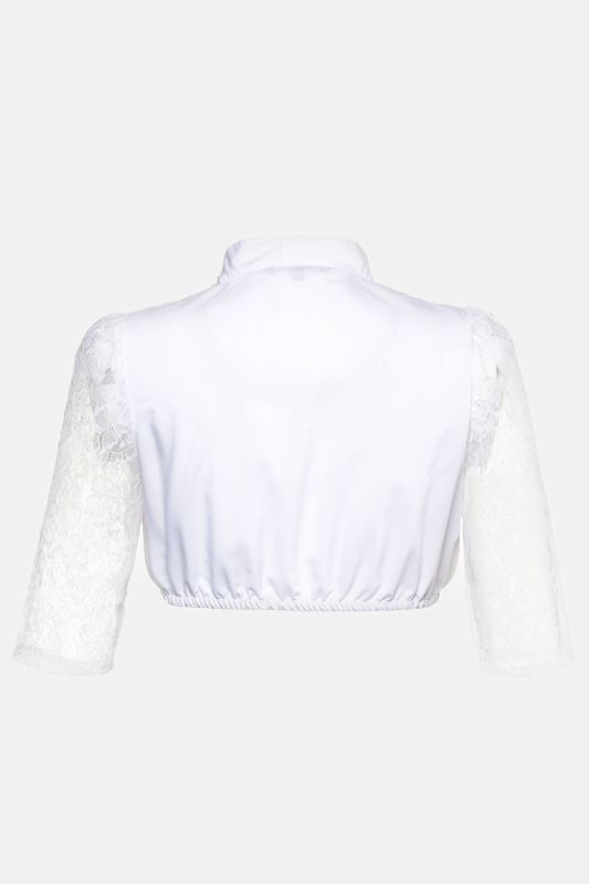 Square Neck Lace Sleeve Dirndl Blouse