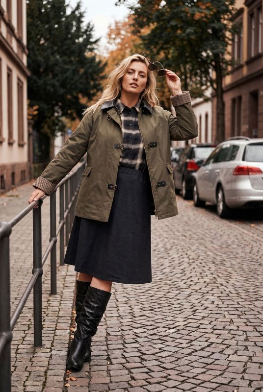 Water-Repellent Faux Leather Barn Jacket