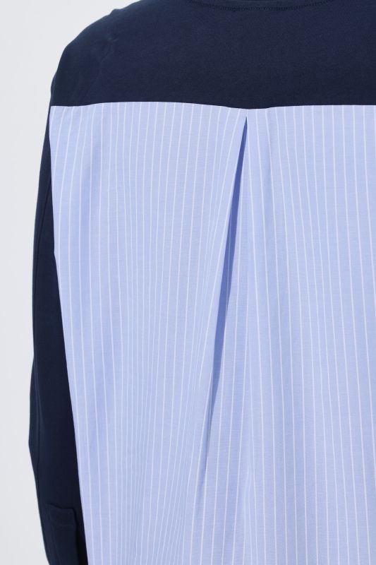 Eco Cotton 2-in-1 Pinstripe Panel Sweatshirt